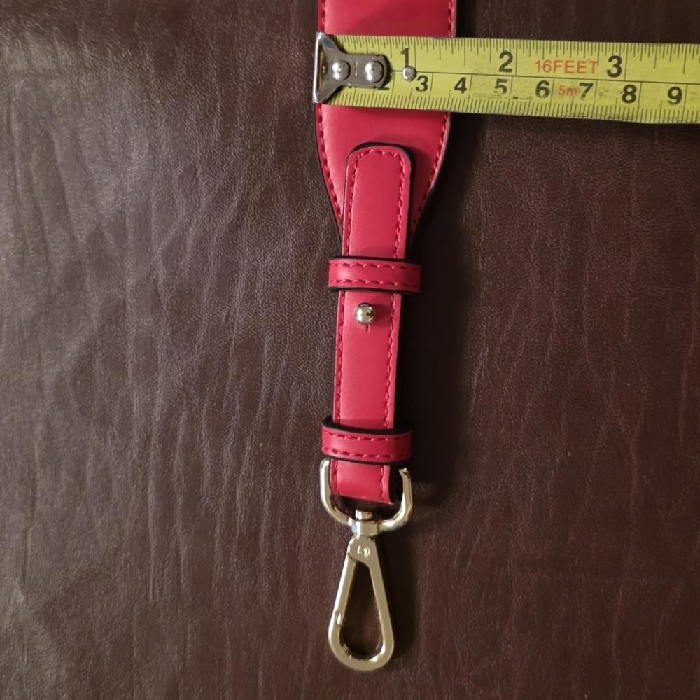 Red Leather Strap with Gold Hardware